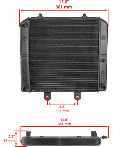 Radiador Polaris Sportsman 400/450/500 2004/2007