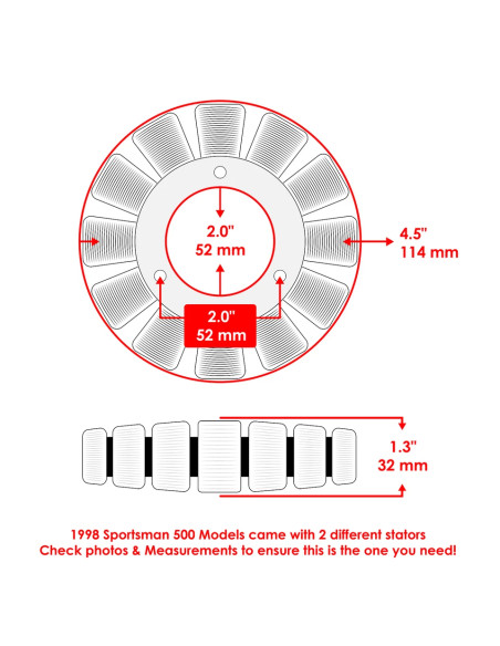Estator Polaris Sportsman 500 99/01 10 Bobinas