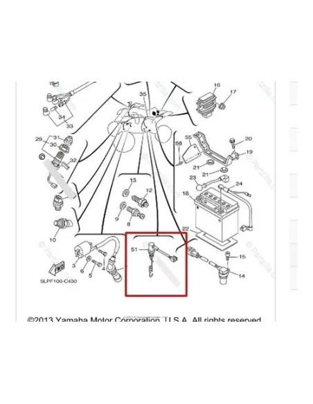 Bulbo De Freno Trasero Raptor 660r