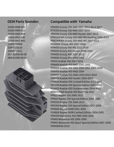 Regulador De Voltaje Grizzly / Raptor