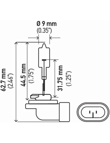 Lampara Halogena 886 12v 50w Pgs13