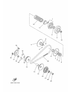 Polea Primaria Fija Raptor 90 Original