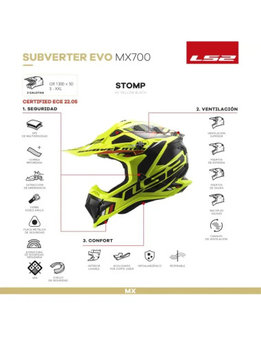 Casco Mx Ls2 700 Subverter Evo Stomp
