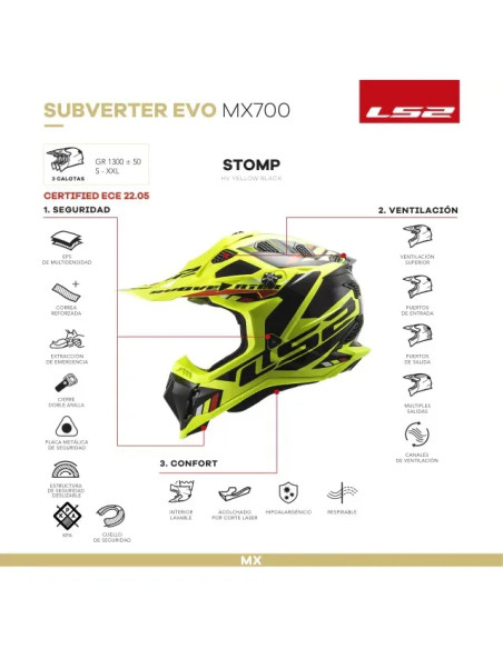 Casco Mx Ls2 700 Subverter Evo Stomp