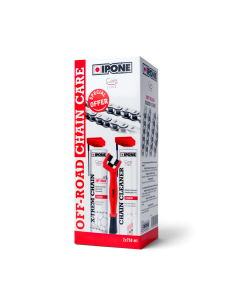 Lubricantes Off-road Chain Care Kit Ipone  2x750ml + Sepillo