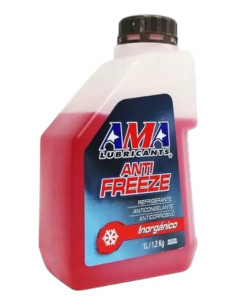 Liquido Refrigerante Ama Eco Ice Organico Rojo 1l