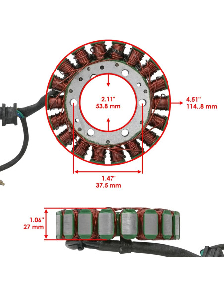 Estator Honda Trx 680 Varios 31120-hn8-a62